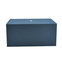 Boîte en carton bleu foncé pour un ou deux verres à vin, emballage magnétique, boîte à vin en carton avec insert