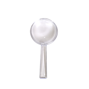 Loupe de poche en plastique de style classique pour enfants de 40mm avec poignée droite transparente pour les jouets cadeaux d'éducation scientifique - Product Image 1