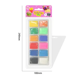 Diy Premium leichte Öfenbackton Ton 12-farben-Set ungiftig ideal für Schmuckherstellung für Jungen und Mädchen