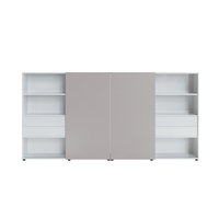 Système de bureau commercial en bois de luxe moderne nouveau design armoire de rangement de fichiers de meubles bibliothèque affichage étagère