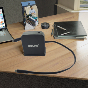 DYH-1707 enrouleur de câble USB/type-c rétractable <span class=keywords><strong>automatique</strong></span> 3 en 1 pour téléphone portable - Product Image 2
