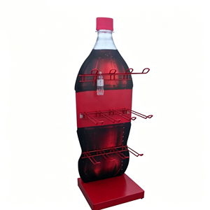 Exhibidor de Bebidas Metálico con Gancho, Exhibidor de Botellas de Agua Metálico para Supermercado - Product Image 4