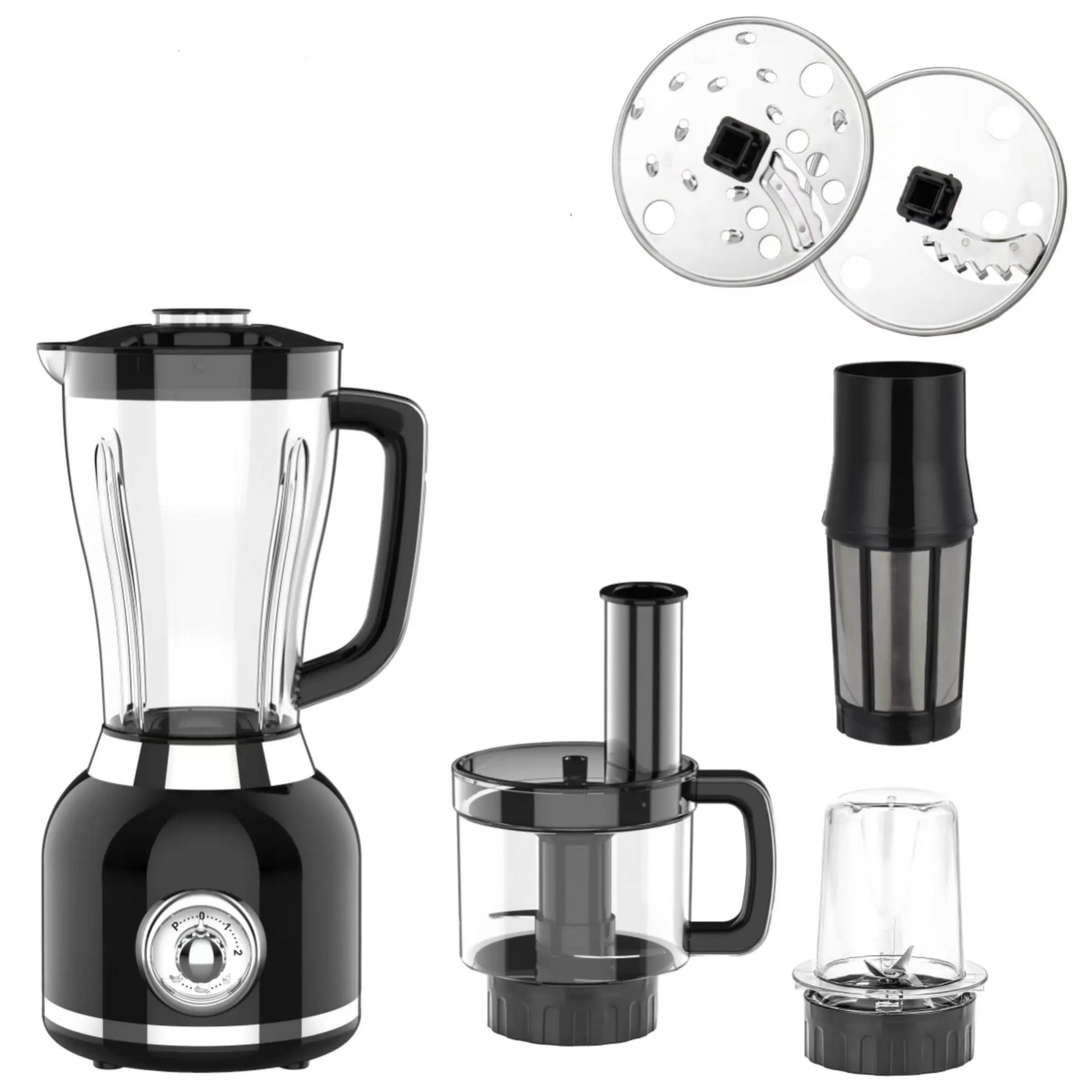 Multifunctional Special Design 2 Speeds 450W 1.5L Plastic Jar Electric Blender Table Blender Chopper Blender