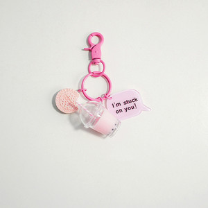 Porte-clés mignon en forme de tasse de thé au lait aux perles de fruits, en PVC 3D, pendentif de sac à dos tendance, étanche et durable - Product Image 6