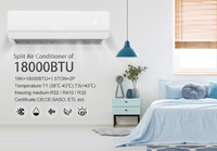 Climatiseur Split Inverter T1 Chaud/Froid R32 18000 BTU 220V 50Hz Prix Usine Fabricant Fournisseur