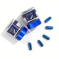 Capsules à base de plantes pour la vitalité masculine, favorisent l'énergie et la vitalité saines, pilules bleues, logo personnalisé OEM