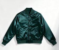 Veste de baseball en satin pour homme avec logo personnalisé, OEM, vente en gros, streetwear, grande taille, décontractée, brillante, rétro années 80-90, style Letterman