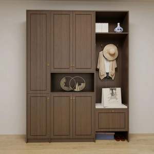 Contemporary Modern Design Wood Panel <b>Shoe</b> Cabinet for Home Bedroom Dining Living Room or School Furniture - Product Image 3