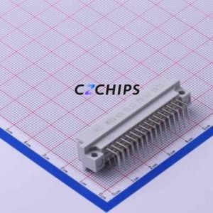 86094327313755ELF Board-to-Board & Backplane Connector Bent Lead Through Hole,P=2.54mm Connector 32P 2.54mm Right Angle Insert 2 - Product Image 1