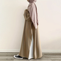 Robe fendue Abaya pour femmes musulmanes du Moyen-Orient, à l'exclusion de la robe blanche de base Msl86