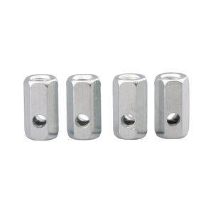 Écrou de fixation <span class=keywords><strong>hexagonal</strong></span> zingué à trou traversant pour câble à fibre optique, élément de renforcement pour boîtiers de télécommunications - Product Image 2