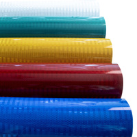 Cinta Reflectante Prismática Adhesiva de Seguridad Vial PMMA Tipo ASTM D4956 de 3HAO, Rollo de Película Reflectante para Láminas Reflectantes