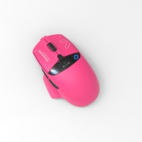 M08 Mouse Gaming nirkabel tiga mode, Mouse Gaming dengan tampilan layar Digital tahan air desain cair, Sensor optik USB 6 tombol