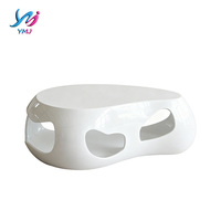 Table basse moderne en fibre de verre, convertible, en forme de nuage, personnalisable, durable, écologique, réglable en hauteur, portable, pour salon