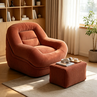 Cord-Akzentstuhl Übergroßer Sessel für Wohnzimmer, Schlafzimmer, Apartment, Hotel, Leseecke, Geringe Mindestbestellmenge, Fabrik VLranlife