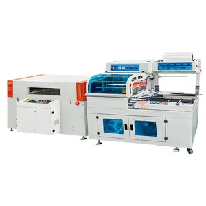 HX500BZ-R Kassa Papier Thermisch Papier Rollen Krimpfolie Machine Plastic Verpakkingsmachines Plc Film Verpakking 0.5mpa