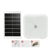 Plafonnier LED solaire pour maison et villa, éclairage intérieur moderne, chambre, balcon, plafonnier LED rond étanche