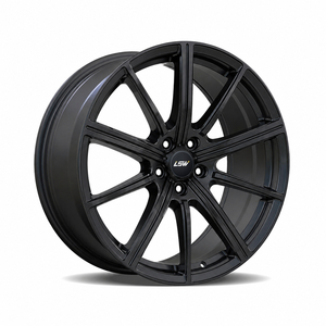 LS8112 Matte Black Multi Spoke Alloy Wheel 5.5x18 5x114.3mm One Piece Cast for Passenger Cars - Product Image 1