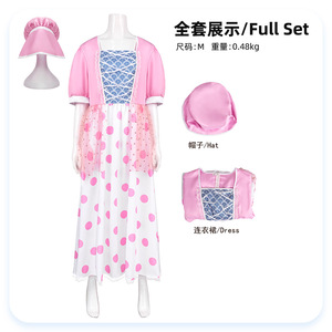 Disfraz de Toy Story Bo Peep, vestido rosa con lunares, disfraz de Halloween, talla para mujer adulta - Product Image 4
