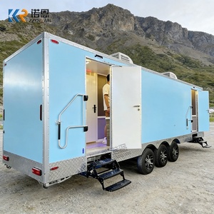 Remorque de toilettes portables, remorque de toilettes mobiles <span class=keywords><strong>avec</strong></span> <span class=keywords><strong>douche</strong></span> pour les travailleurs de chantier - Product Image 1