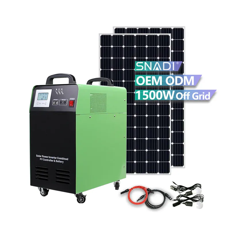 SNADI 1.5KW 100AH уличный Кемпинг RV солнечный генератор низкочастотный 1500W Портативный аварийный источник питания