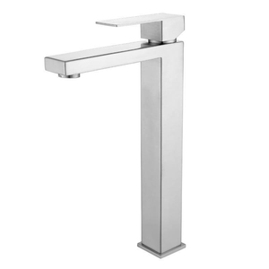 Rubinetto Monocomando Cromato per Lavabo con Miscelatore Acqua Calda e Fredda, <span class=keywords><strong>Design</strong></span> Moderno, Sensore Touchless, Alta Qualità per Bagno - Product Image 1