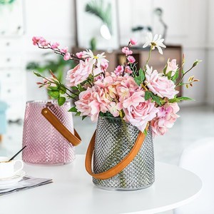 Ánh sáng sang trọng cầm tay bình thủy tinh hiện đại đơn giản hoa bình chèn sáng tạo trang trí nhà phòng khách - Product Image 2