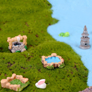 Mini Resin Bridge Pond Figurine <b>Miniatures</b> Landscape Decorations Small Lighthouse Charm Desktop Ornaments DIY Accessories - Product Image 6