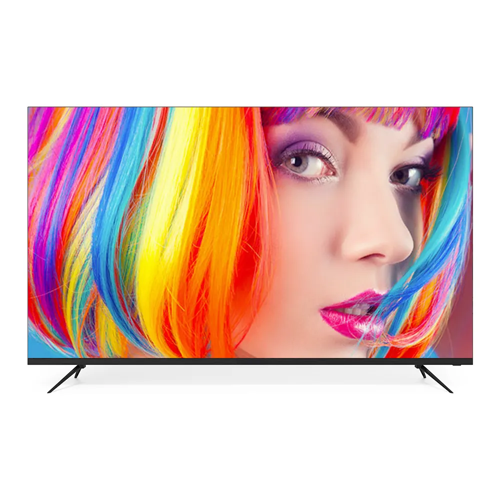 TV Layar Datar Murah Tanpa Bingkai, LCD Tipis 4K L E D 50 Inci 4K untuk TV Elektronik TV LED