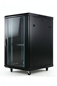 19-inch 1040*600*800mm 1.0m Deep Wall-Mount/Floor-Standing Dual-Use Network Cabinet, Made of Cold-Rolled Steel <strong>Sheet</strong>, in Stock. - Product Image 2