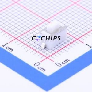 1TS002B-1800-5000-CT Tactile Switch SMD,3.5x6mm Switch Single Pole Single Throw Rectangle Button 1.8N Vertical Mount - Product Image 1