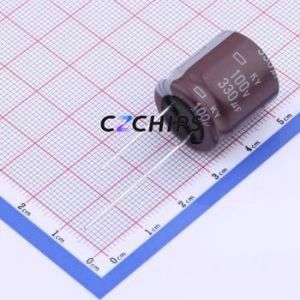 EKY-101ELL331MM20S ตัวเก็บประจุชนิดอลูมิเนียมผ่านรู D18xL20mm 330uF 20% 100V 1.5A-100kHz - Product Image 1