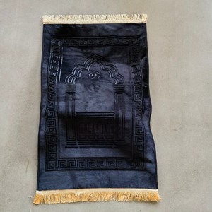 Chất Lượng Cao Sang Trọng Arabic Hồi Giáo Hồi Giáo Đặc Biệt Hình Cầu Nguyện Thảm Dày Độn Thảm Với Tua Hiện Đại Chất Liệu Polyester - Product Image 3