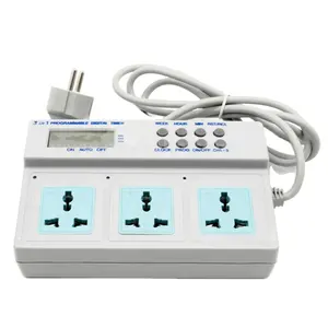 Digital relay timer Visual Timer for Office Productivity, Digital Magnetic 3 outlet Program Timer