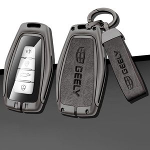 Funda Protectora para Llaves de Coche de Aleación de Zinc y Cuero, Fácil de Instalar, para Geely Coolray Atlas Boyue Nl3 Emgrand X7 Ex7 Suv Gt Gc9 Borui - Product Image 1