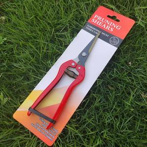 Tijeras de Podar para Jardín de Acero Inoxidable, 20-30 mm, Herramienta Manual para Recortar Árboles Frutales, Mango de Plástico Rojo, Cabeza Recta - Product Image 1