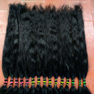 Virgin Indian Bulk Human Hair Body Wave 12A Virgin Unprocessed Machine Double Weft <b>Braiding</b> <b>Extensions</b> 10"-30" Length - Product Image 1