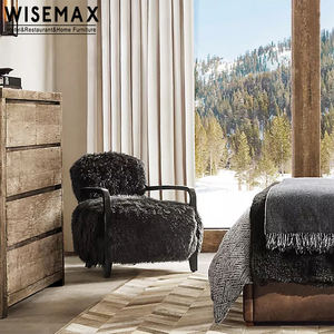 WISEMAX-muebles <span class=keywords><strong>de</strong></span> lujo <span class=keywords><strong>de</strong></span> lana <span class=keywords><strong>de</strong></span> oveja y <span class=keywords><strong>piel</strong></span> <span class=keywords><strong>de</strong></span> oveja para sala <span class=keywords><strong>de</strong></span> estar, sillas <span class=keywords><strong>de</strong></span> salón, marco <span class=keywords><strong>de</strong></span> madera maciza, reposabrazos, sofá, sillas - Product Image 1