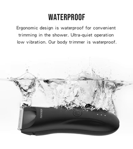 Recortadora de vello corporal impermeable LILIPRO B9 con batería de larga duración, <span class=keywords><strong>afeitadora</strong></span> íntima, recortadora de vello púbico para hombres. - Product Image 6