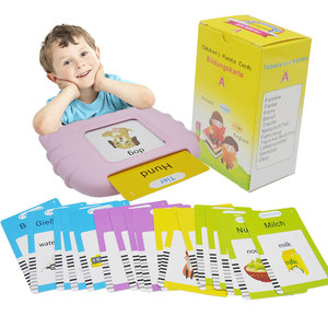 Slimme Sensorische Dieren Puzzelen Tweetalige Montessori Voorschoolse Vroege Educatie Machine Aangepaste Cognitieve 2 In 1 Lezer Flash-Kaarten - Product Image 1