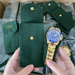 Biểu Tượng Tùy Chỉnh Da Duy Nhất Đồng Hồ Du Lịch Pouch Đồ Trang Sức Nước Hoa Phong Bì Quà Tặng Pouch Nhung Da Lộn Đồng Hồ Pouch Với Chèn - Product Image 4