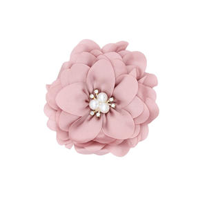 Fleurs en tissu de mousseline à prix d'usine avec perles et strass pour accessoires de coiffure DIY pour filles (bandeaux, pinces, etc.) – Fleurs uniques - Product Image 5