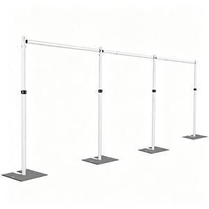Adjustable 5-Piece Wedding <b>Backdrop</b> Stand Extended Pipe and Drape Kit Budget Wholesale <b>Party</b> Background - Product Image 1
