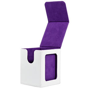 Premium Ultra Pro Style Display Deck Box aus PU-Leder mit 2 Trennwänden und 1 Toploader für 100 Doppelt-Gehüllte Karten zur TCG-Aufbewahrung - Product Image 6