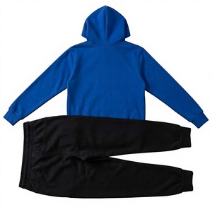 Wholesale Unisex Plain <b>Pullover</b> Hoodie & Jogger Tracksuit Set Custom Private Label <b>Men</b> 2 Piece Sweat Suit Premium Cotton - Product Image 4