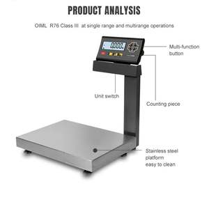 Professional <strong>Brand</strong> Balance <strong>Electronic</strong> Digital Weighing 50Kg <strong>Industrial</strong> Platform Scale - Product Image 5