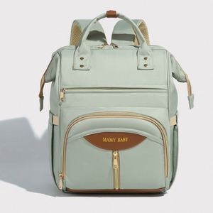Simple Portable Baby Diaper Bags Large Capacity Mommy Materity <b>Backpack</b> With USB - Product Image 2