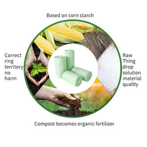 ถุงขยะแบบหูรูดติดผนังย่อยสลายได้20L 33สาว9.8X11ถุงขยะแบบเดี่ยวที่ยั่งยืนขนาด8นิ้วพิมพ์แบบตรงข้าม100ชิ้น - Product Image 3