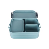 Boîte à lunch rectangulaire en plastique avec compartiments adaptés aux enfants, étanche, compatible micro-ondes et réfrigérateur, emballage alimentaire