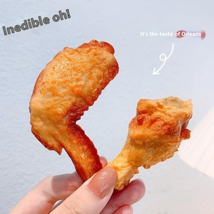 Vente en gros Top Réaliste Jeu de Nourriture Drôle Poulet Frit Jambe Accessoires de Cheveux Épingles à Cheveux Pinces à Cheveux Grillées Accessoires de Cheveux de Fête - Product Image 3